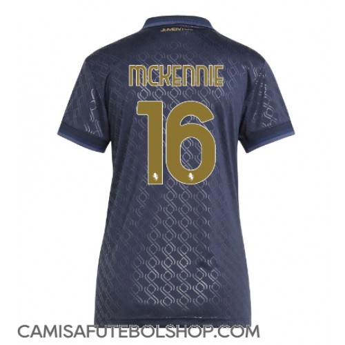 Camisa de time de futebol Juventus Weston McKennie #16 Replicas 3º Equipamento Feminina 2024-25 Manga Curta